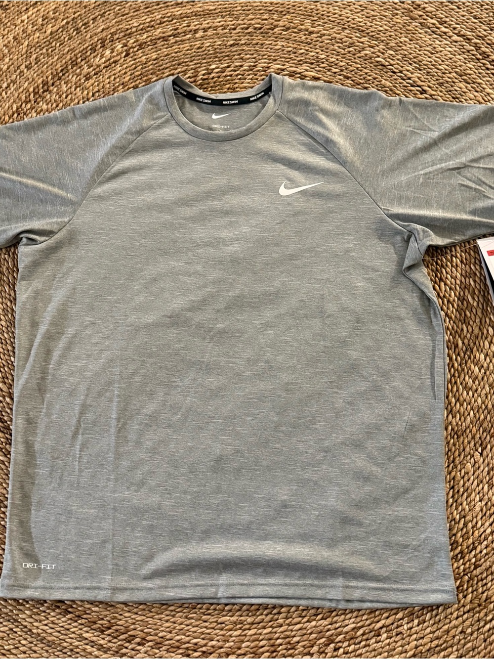 Nike Short Sleeve Dri-FIT Crew Tee in Heather Gray